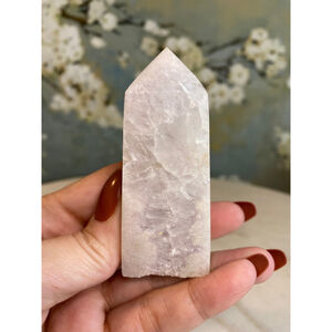 Pink amethyst tower point